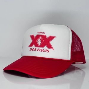 VTG 90s Dos Equis Cerveza Snapback Trucker Hat Nissan Vintage merch